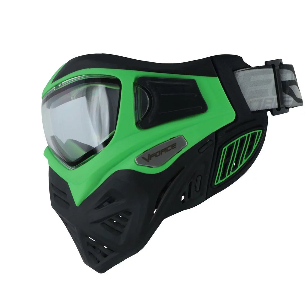 w Thermal Paintball - V-Force Black Green Clear Grill Lens 2.0 Goggle Venom Mask
