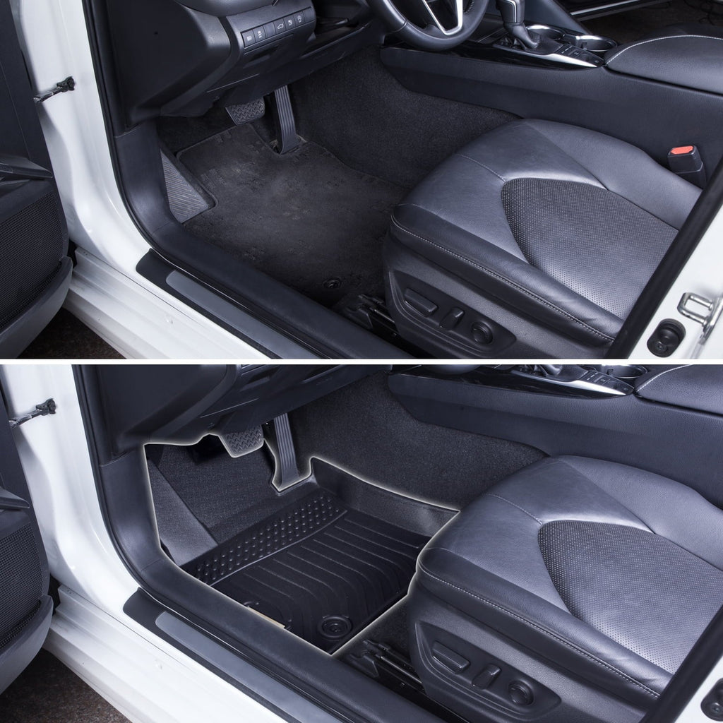 Guard Liners Front and Floor Car for Black All Climatic 2018-2023 Mats Rear Replacement Heavy Compass Fit-Tough/Durable/Odorless Duty Jeep Carpet-Custom