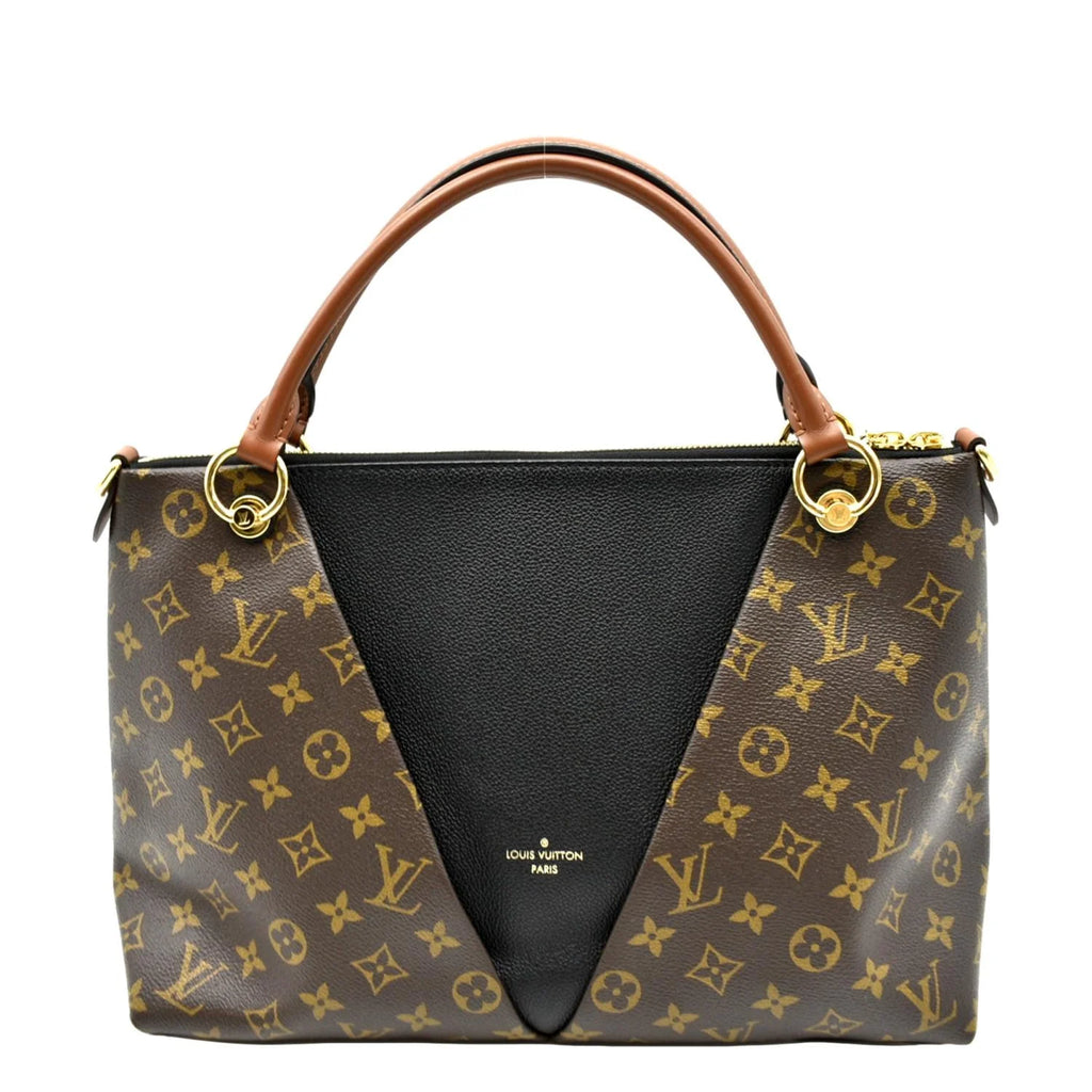 Monogram Hobo V Black Pre-owned Bag Leather