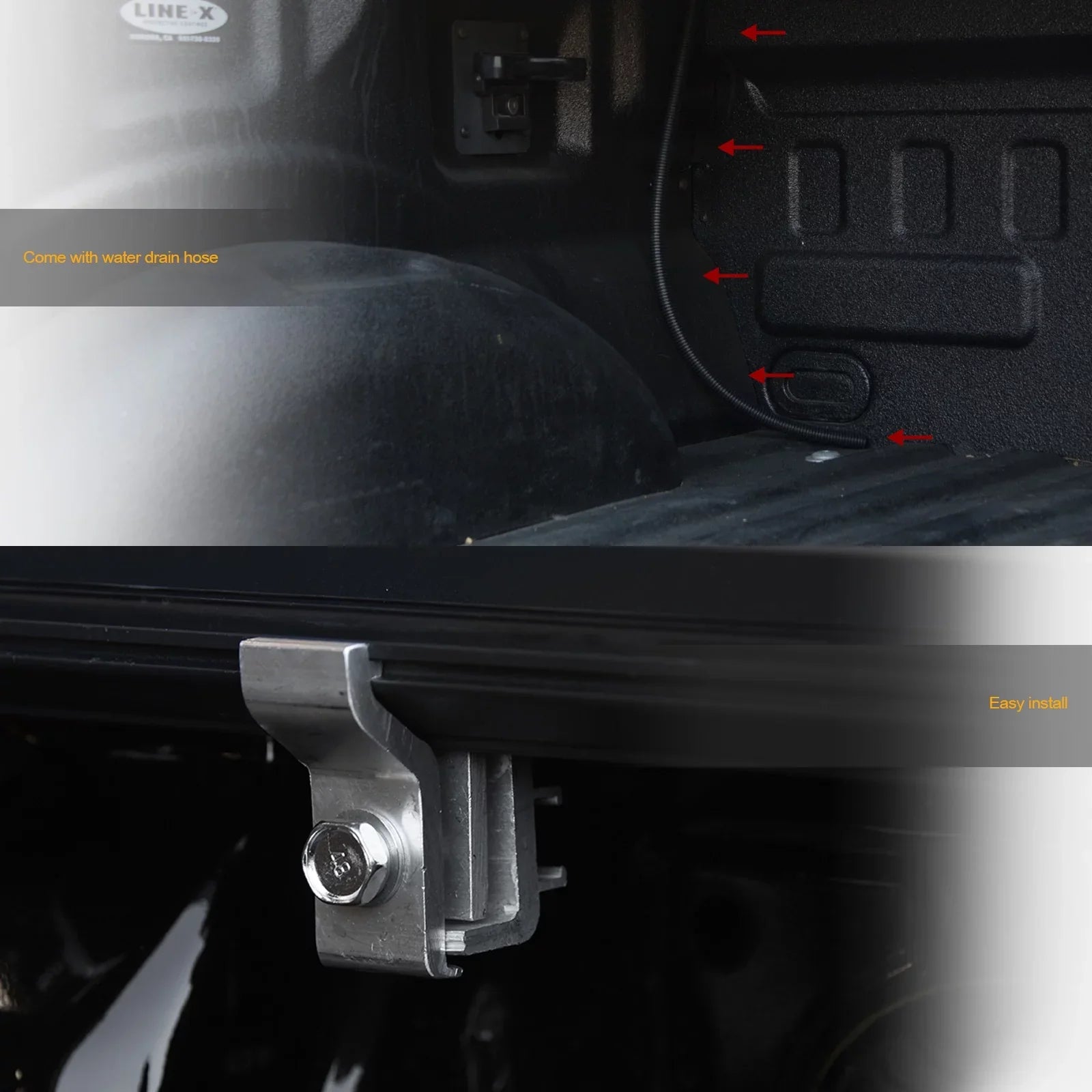 642167822394 Tri-Fold - Black New Low Shield Aluminum Ram Body Tonneau 2019-2022 For 1500 Stehlen Short Matte ( Bed Profile ) 5.7 68.4" Feet Style Hard