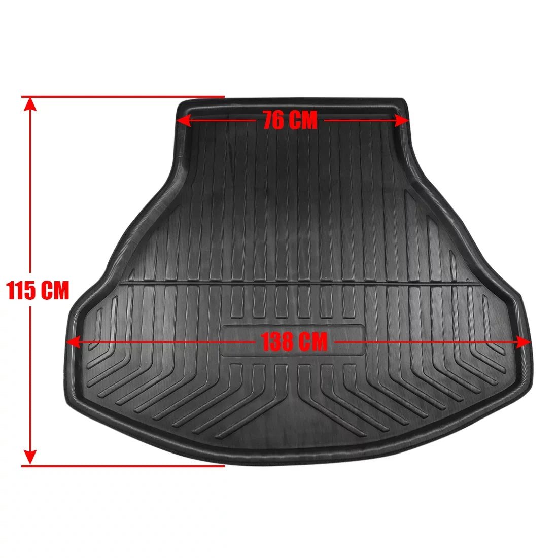 Cargo Unique Tray Honda Boot Rear Mat Floor Shield Liner for 8 Accord Bargains Black Trunk 08-12