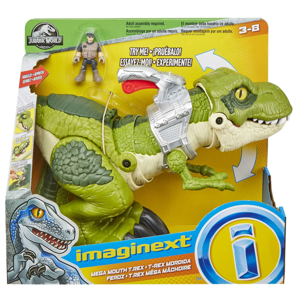 Dinosaur Playset Mouth Mega World Jurassic T.Rex Imaginext