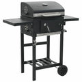 Black with Charcoal-Fueled Grill Shelf Bottom