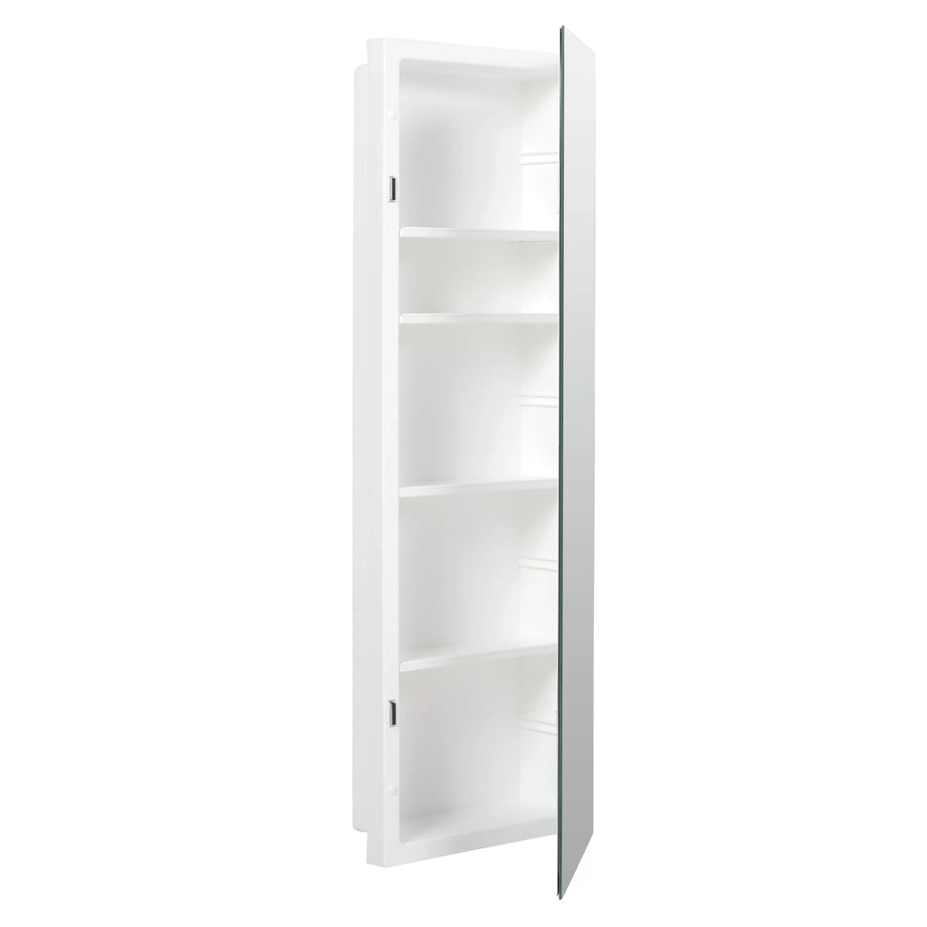 Frameless Recess-Mount 12 Pride x 36 in., Medicine Mirror Reversible Cabinet, Rectangle, American