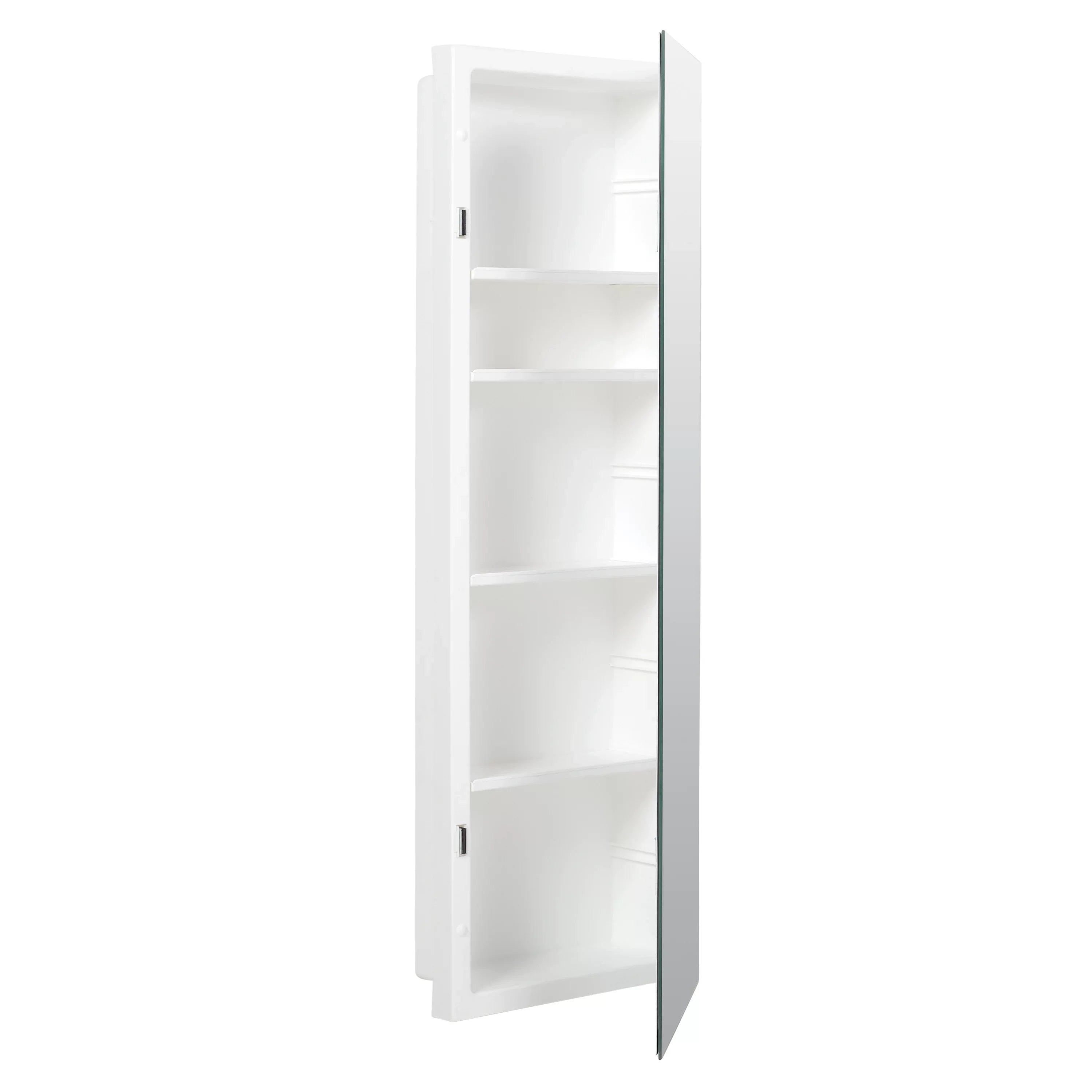 Frameless Recess-Mount 12 Pride x 36 in., Medicine Mirror Reversible Cabinet, Rectangle, American