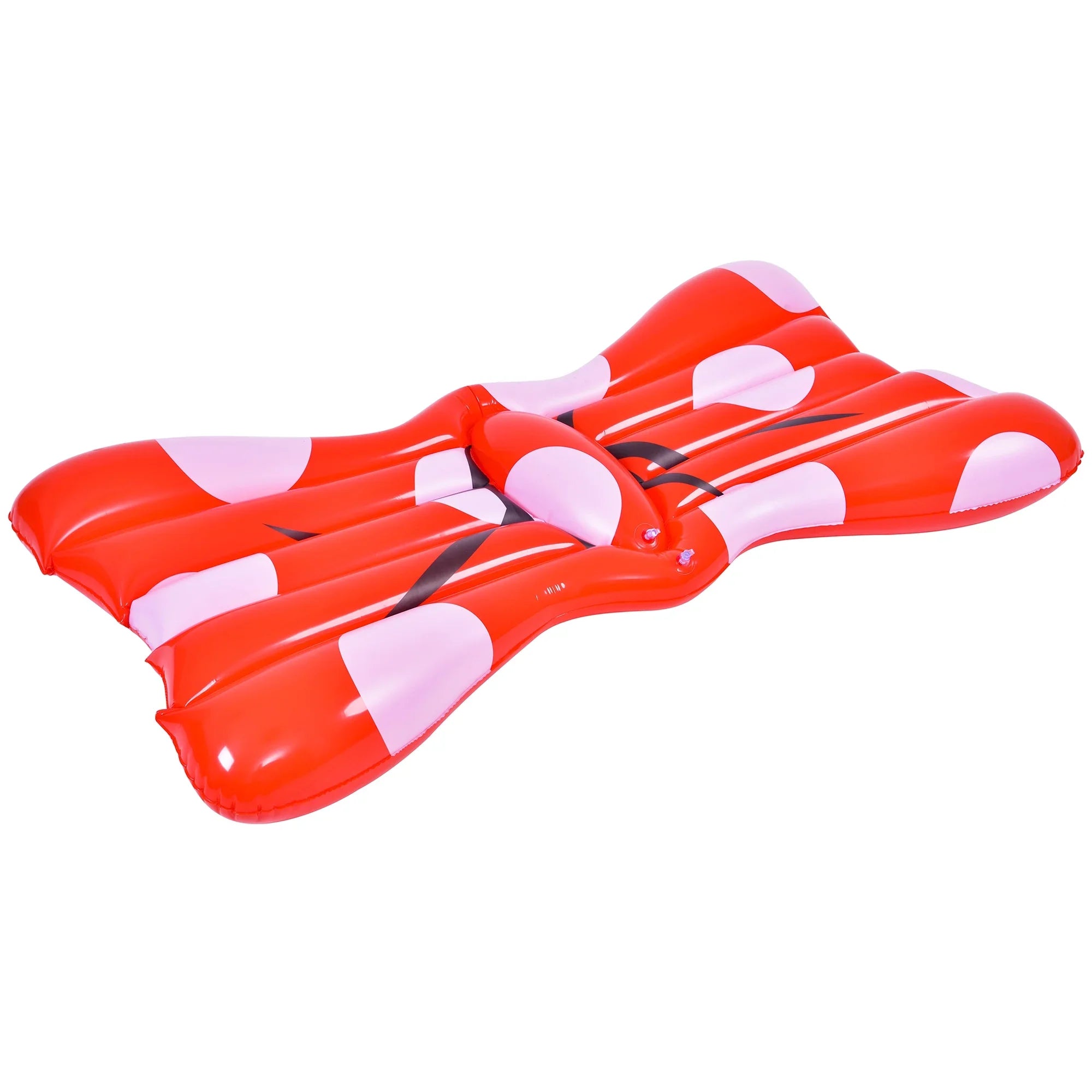 Red Inflatable White Pool Jumbo and 37" Float Hair Bow
