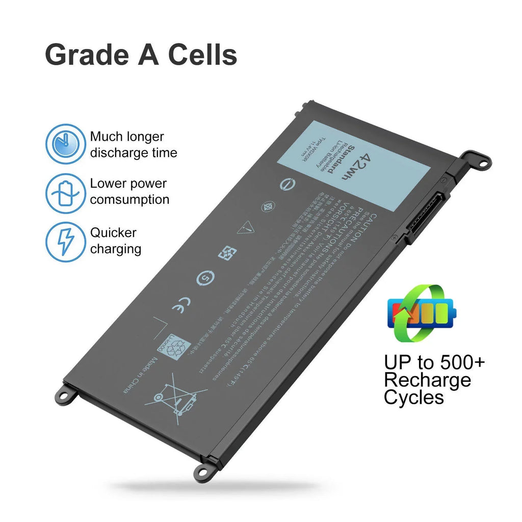 42Wh 15 5567 Fit 5565 3CRH3 WDX0R Battery Inspiron 5578 for T2JX4 5568 USA