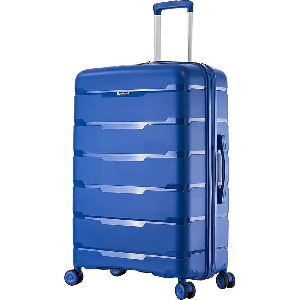 27"- Wheel Spinner (Open Rockland Hardside Luggage, Blue, Box) 23", Pasadena 19",
