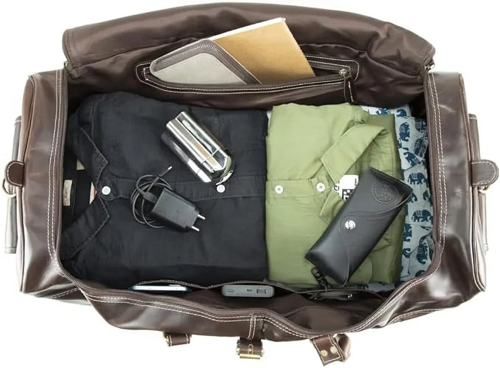 Overnight Bag Bag Travel Buffalo Sports Vintage inches Gym Men Classic design Holdall Weekender Bag Leather Duffle Hulsh for 24 Top Bag Grain Leather