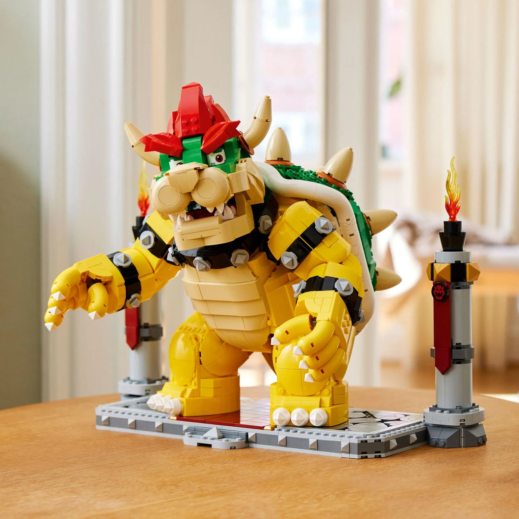 Figure Character and 3D Battle Bowser, Mighty Posable Mario for Kit, Collectible Display Mario Platform, Super The Idea of with Fans Video Bros, 71411 Game Toy Build Super