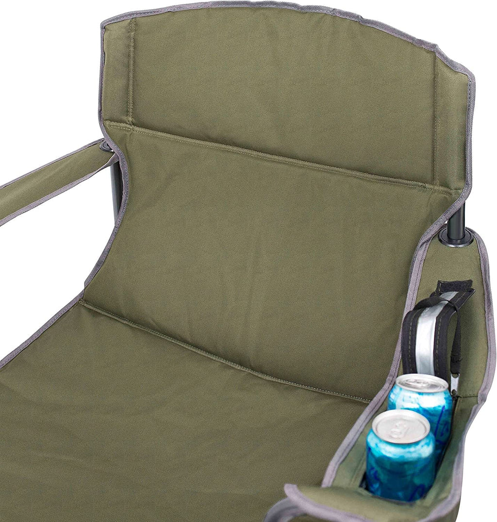 '- - Best Quad - Camping Green Bag Outdoor - Duty Padded Cup Insulated Heavy - - Sports Chair Holder Beach Extra Folding Internet's - Carrying - Case - Wide Cooler -