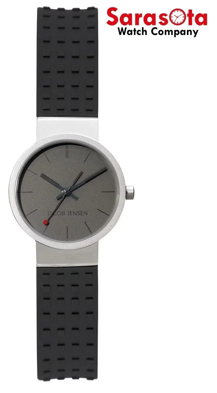 Titanium Rubber Dial Black Women's Jacob Gray Watch Clear 421 Series Jensen