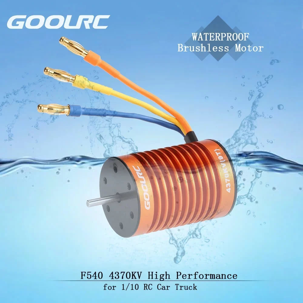 110waterproof Accessory,Motor Car MotorCombo MotorCar Esc 1/10 With Motor 110 Waterproof Motor 45a Rookin Set F540 GoolRC 45a Set 4370kv Car And 45a 45a Combo F540 Remote 1/10 45a