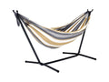 The Grey 110” Brazilian a with Collection Hammock Striped Steel and Hammock Gold Style Hamptons