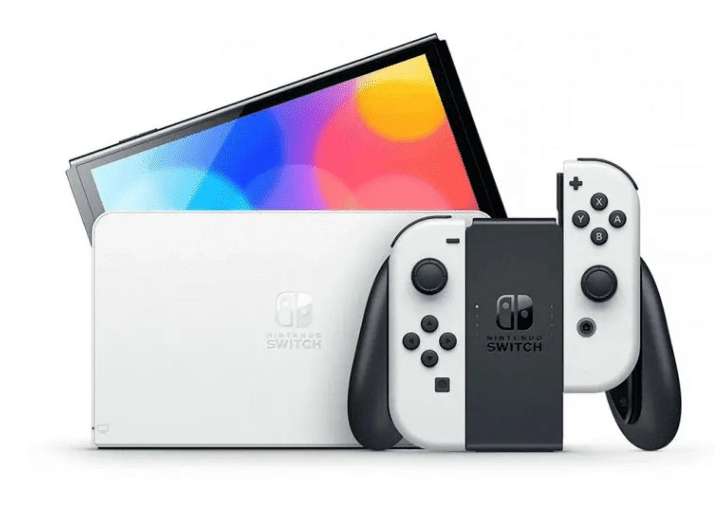 w/ Bundle-Import Switch Edition Joy-Con-Powever Oled) Nintendo ? Model (Sw White