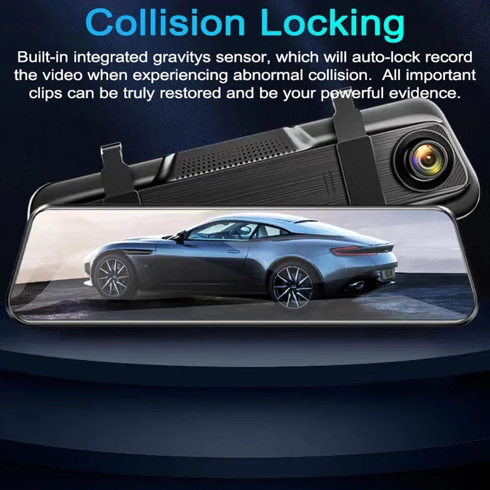 Motion Monitor Camera,Inch Dazzduo 9.66 Camera 1080P 170° Wide 9.66 Dual Dash 170° Camera Camera Dual Support Rear Inch Camera Wide Clear Clear Collision Monitor 170° Support Wide Rear Inch