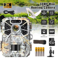 Monitoring, 30MP Vision Angle Lens Farm with Wide Game Infrared Surveillance, Camera 2k Trail Trail Night Pack with Camera, Wildlife Hunting 2 120° Monitor Moistureproof