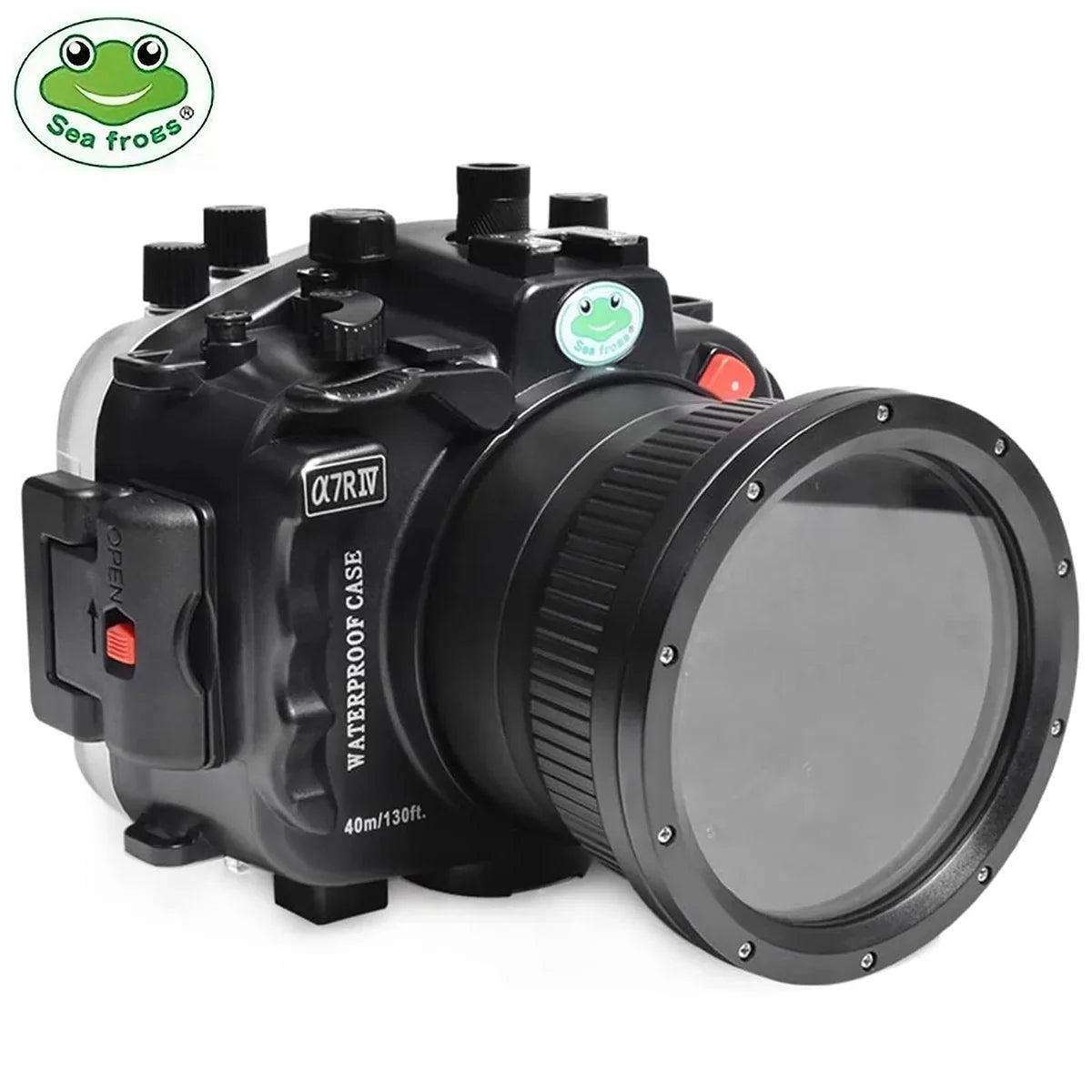 Housing Underwater 24mm 24-70mm F1.4 85mm F4 with 50mm A7R 16-35mm IV F1.8 Seafrogs GM F4 for Camera Compatible 40M/130FT 28-70mm Lens-Black F1.8