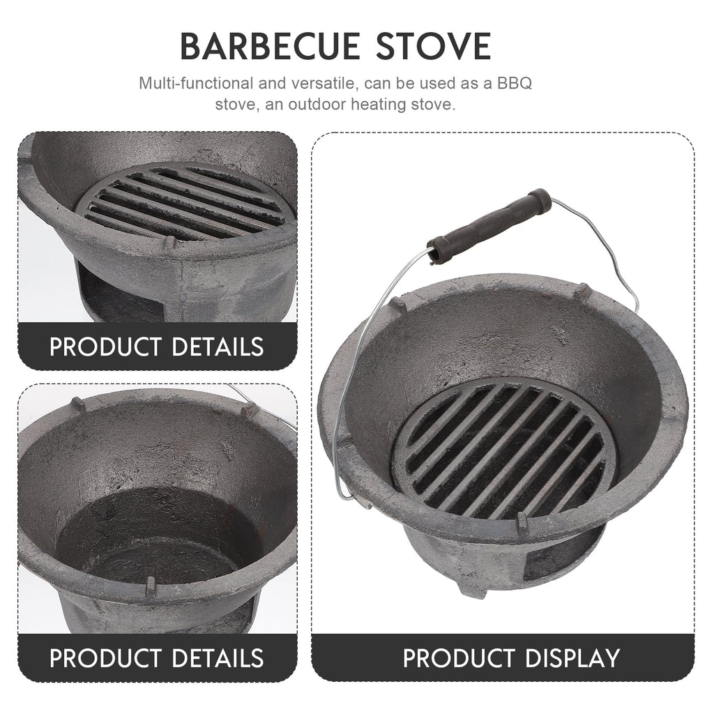 Tool Barbecue Barbecue Cast Iron Stove exterior BBQ Camping Charcoal Stove