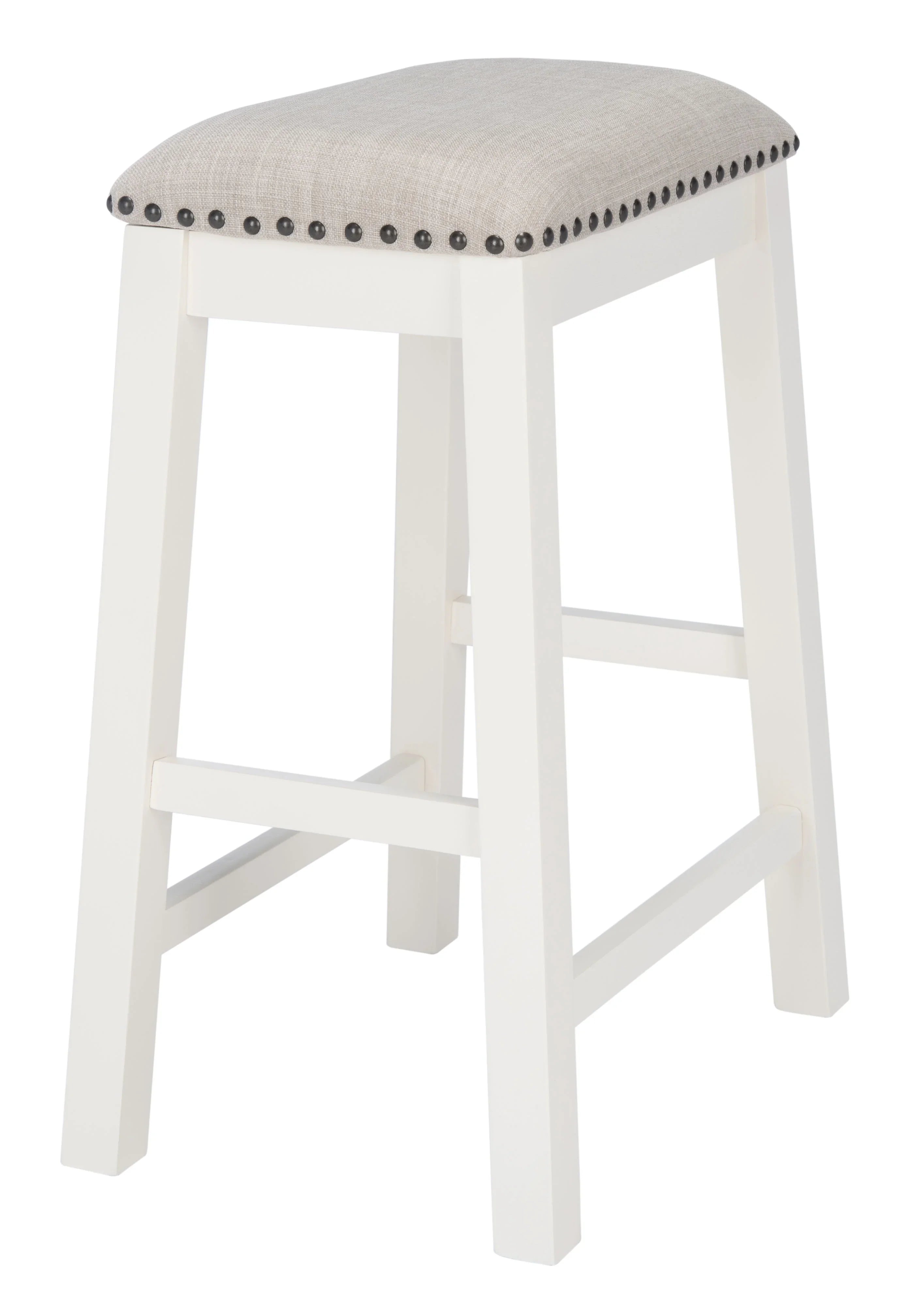 in. 25 x W Aero in. White, in. 2 13 of H) (18.8 x D Mid-Century Stool, Set Counter