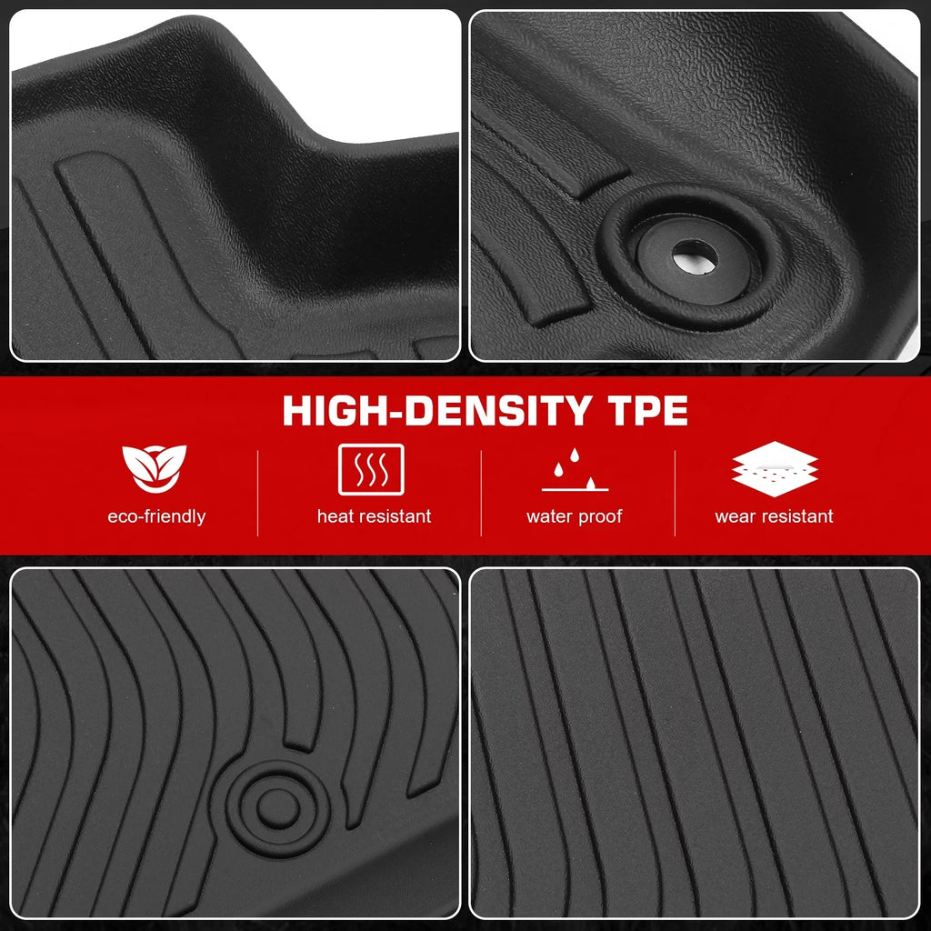 Floor Cargo 3D Front Row Protection Ikon Honda Climatic Molded With -V, 2023-2024 Mat Carpets Shield Trunk Boot All Black 1st & Fits Rear Motorsports Liner Tray Protector Mats 2nd Pad