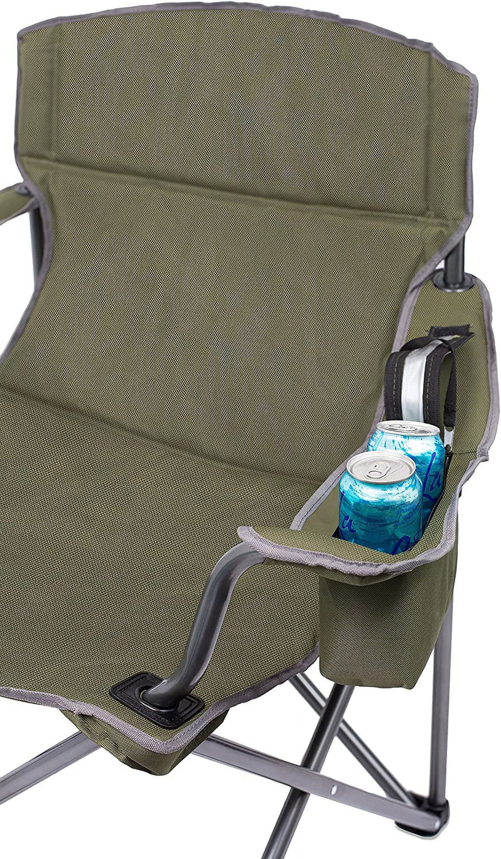'- - Best Quad - Camping Green Bag Outdoor - Duty Padded Cup Insulated Heavy - - Sports Chair Holder Beach Extra Folding Internet's - Carrying - Case - Wide Cooler -