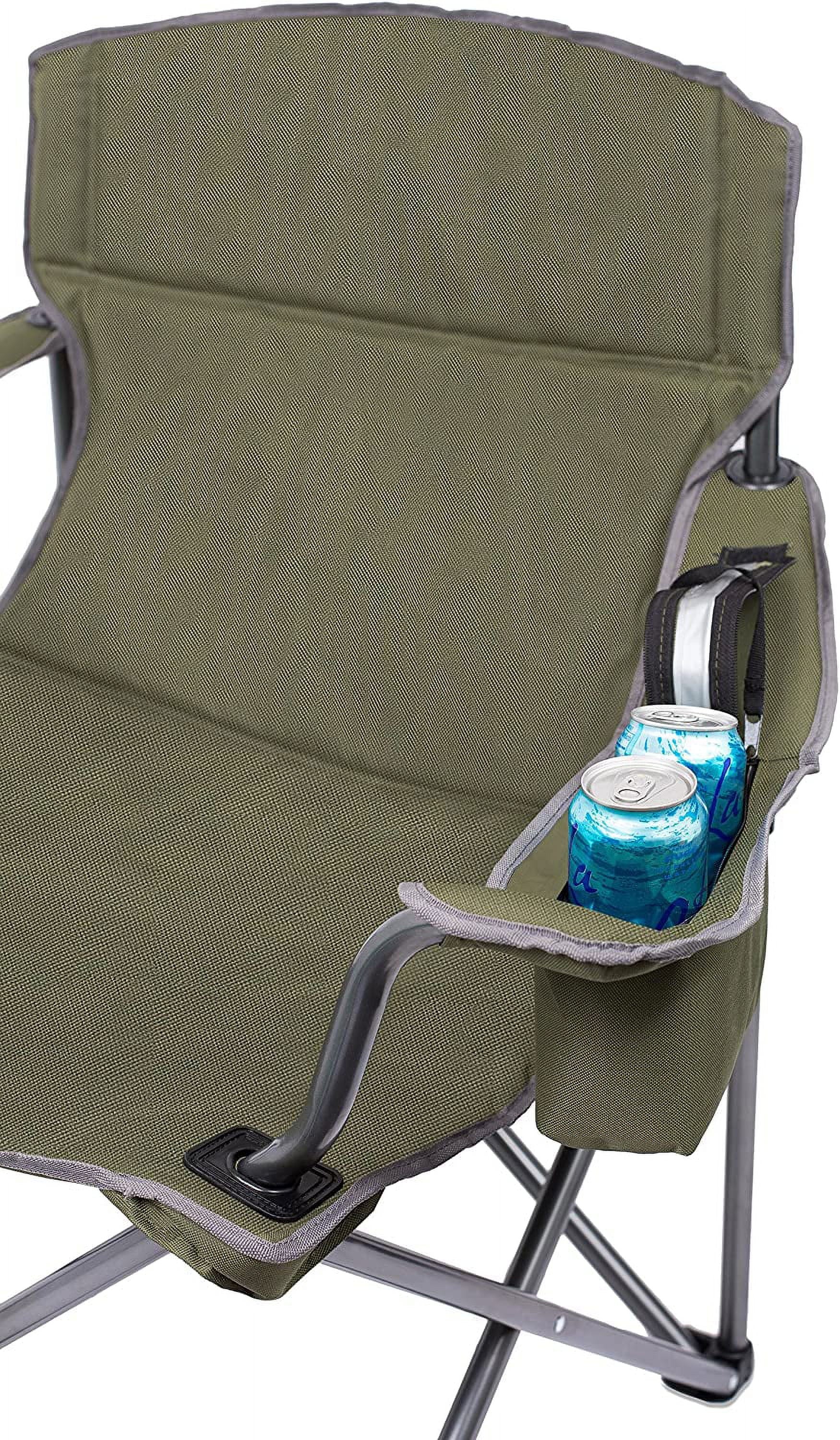 '- - Best Quad - Camping Green Bag Outdoor - Duty Padded Cup Insulated Heavy - - Sports Chair Holder Beach Extra Folding Internet's - Carrying - Case - Wide Cooler -