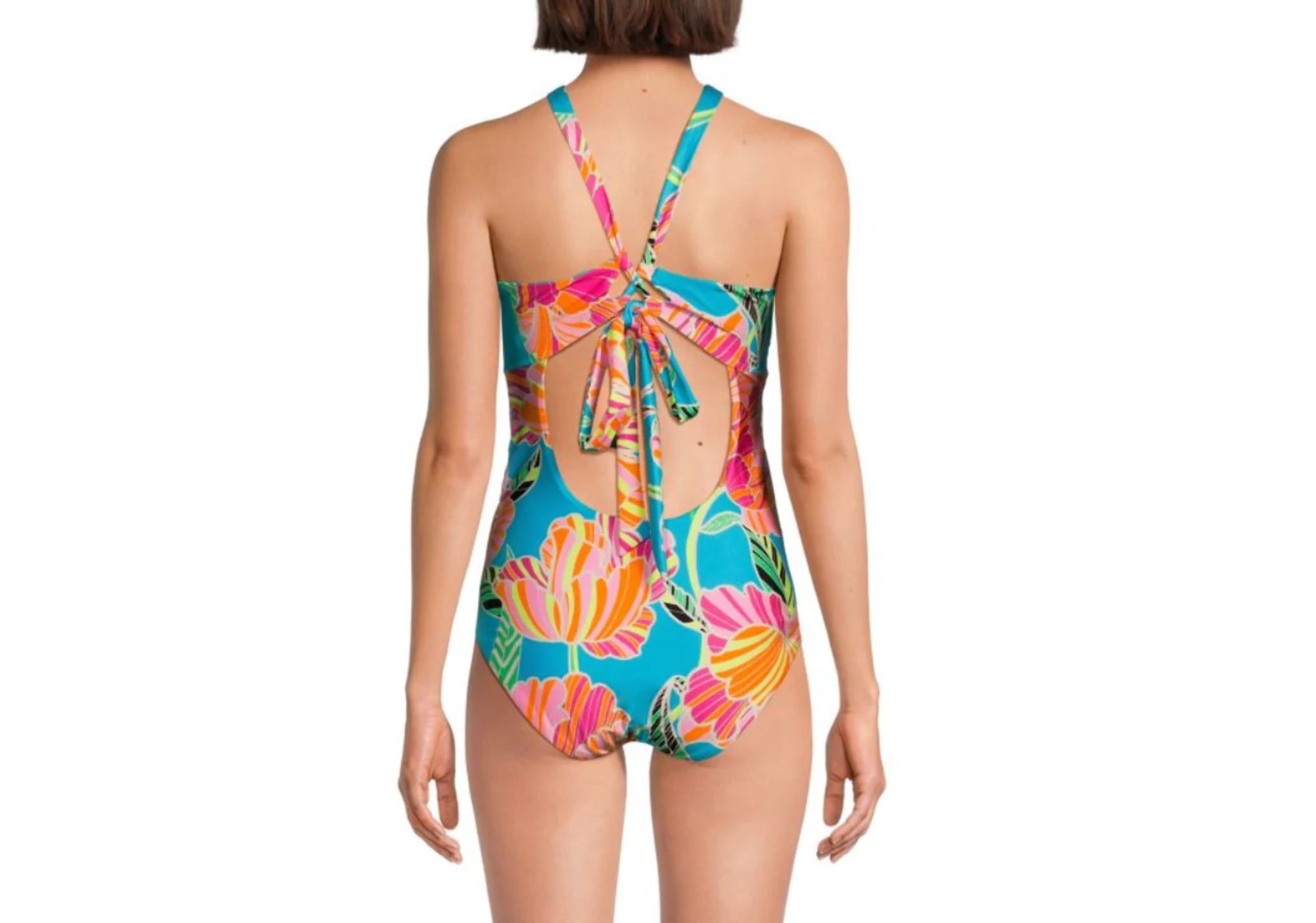 One-Piece Swimsuit Turk Halterneck Trina Reversible Womens Reversible Nylon