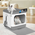 Scoop. Enclosure Cat Furniture, Box, Litter Removal, Drawer Easy Cat Scoop, Box Cat Enclosed Pottywith Arcwares Cat Large Odor Litter Type Pan Litter And Cleaning Litter