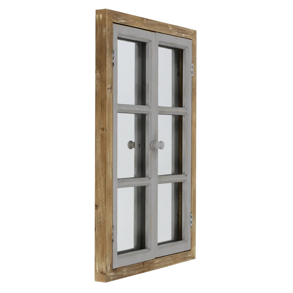 Brown Pane Wall Somerset Window Aspire Mirror,