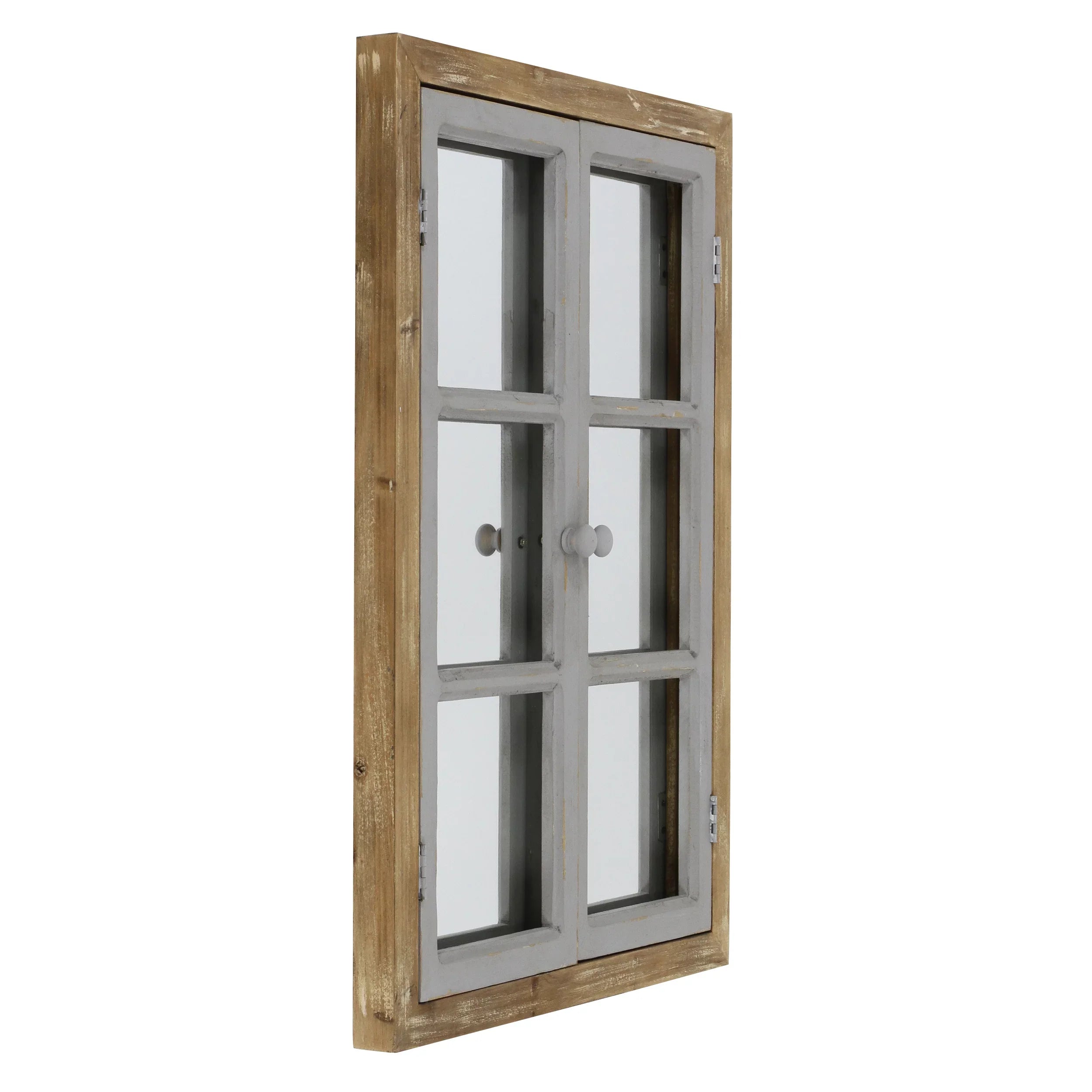 Brown Pane Wall Somerset Window Aspire Mirror,