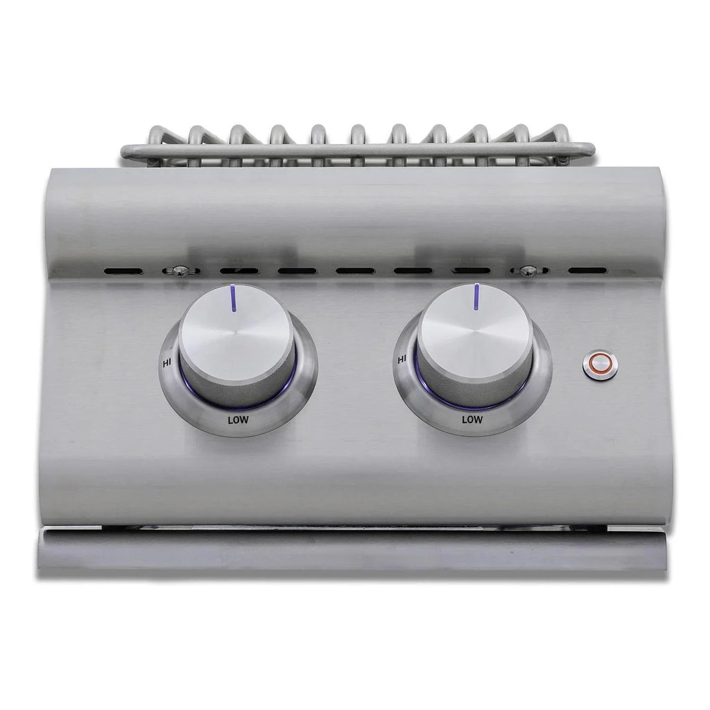 '- BLZ-SB2-LTE3-NG Burner Natural Premium Gas LTE+ Stainless Double Blaze Side Lid Steel W/