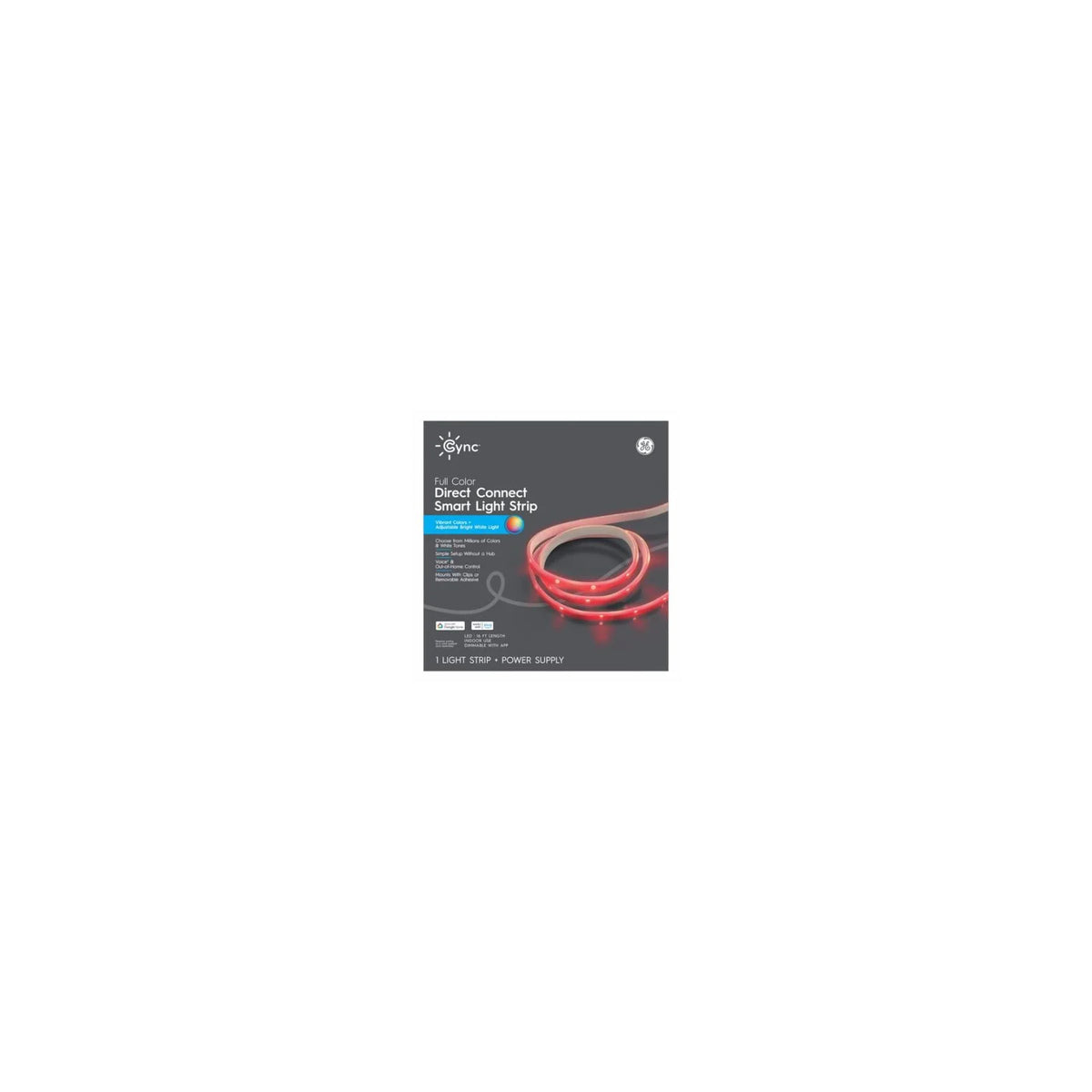 LED - 1 Strip, 16 Quantity Smart Cync Ft. 93130383 GE 12 Light Watt,