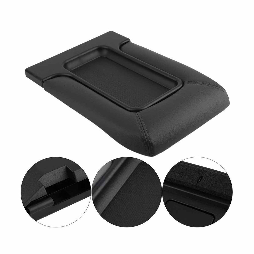 Silverado Sierra Black Center Console 2500 Lid Fit 19127364 For Latch Armrest 1999-2007 1500