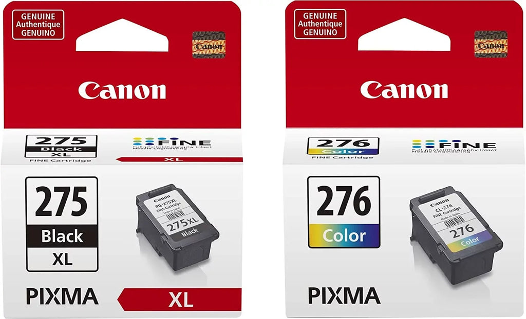 and Cartridges (Retail Black -276 Color Ink -275 Packaging)