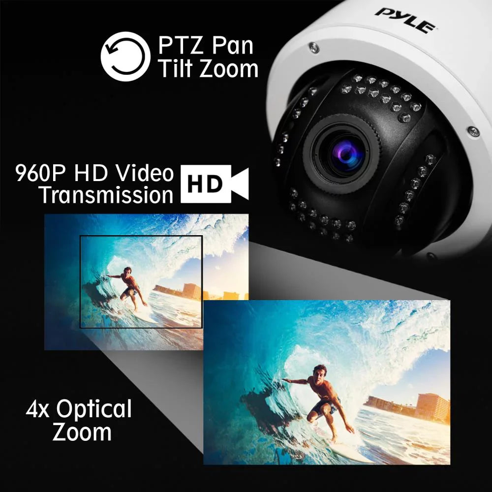 SD PIPCAMHD47.5 exterior WiFi Built in 32g Optical 4x Hi-Res PYLE Weatherproof Camera Cam - Zoom HD - IP with