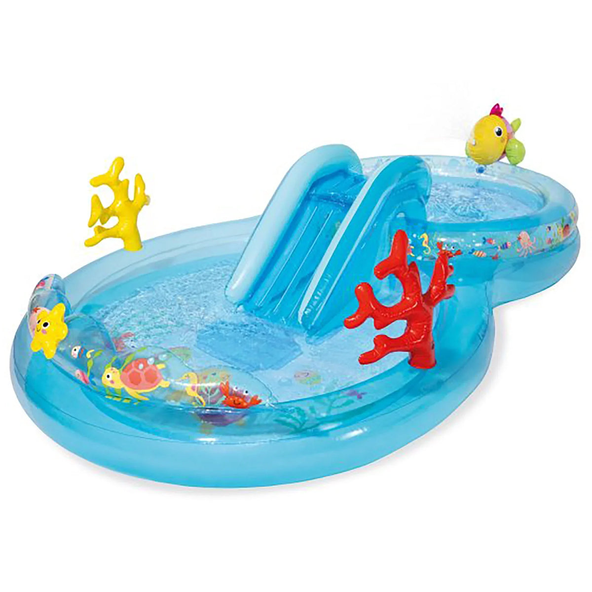 liquid Slide, Sea the Play Age 2+ Under W/ Center Kids Inflatable