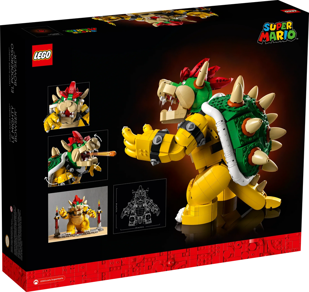 Figure Character and 3D Battle Bowser, Mighty Posable Mario for Kit, Collectible Display Mario Platform, Super The Idea of with Fans Video Bros, 71411 Game Toy Build Super
