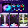 Garden Bath Light, Solar Remote Fountain exterior Walmeck Decoration with Control Pond LED, Decor