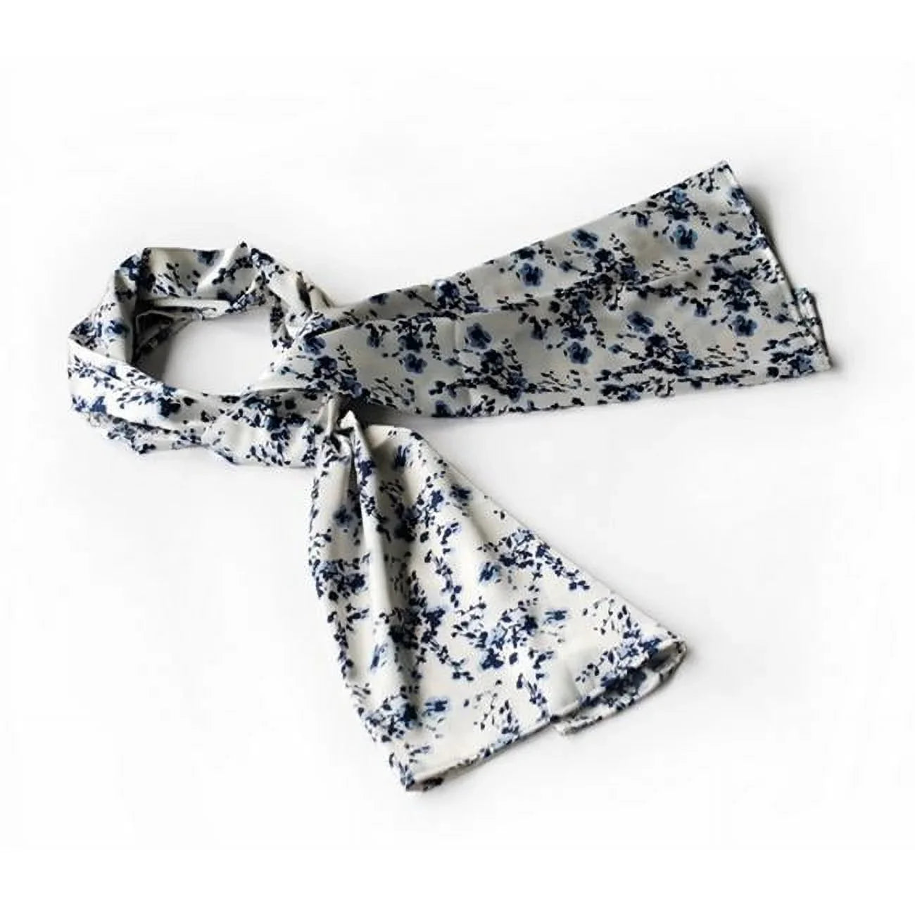 Style Silky Scarf/Wrap/ShawlSmall Plum Elegant Natural White Chinese Blancho -SCA01036-S Noble Soft Blossom