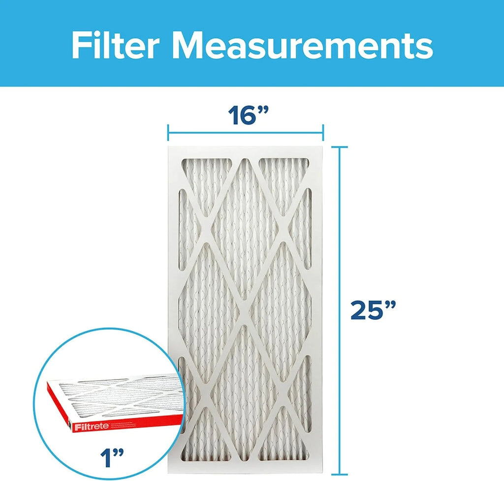 Micro Filtrete 1000, Defense, Allergen Filter, 16x25x1, 6-Pack Air Furnace