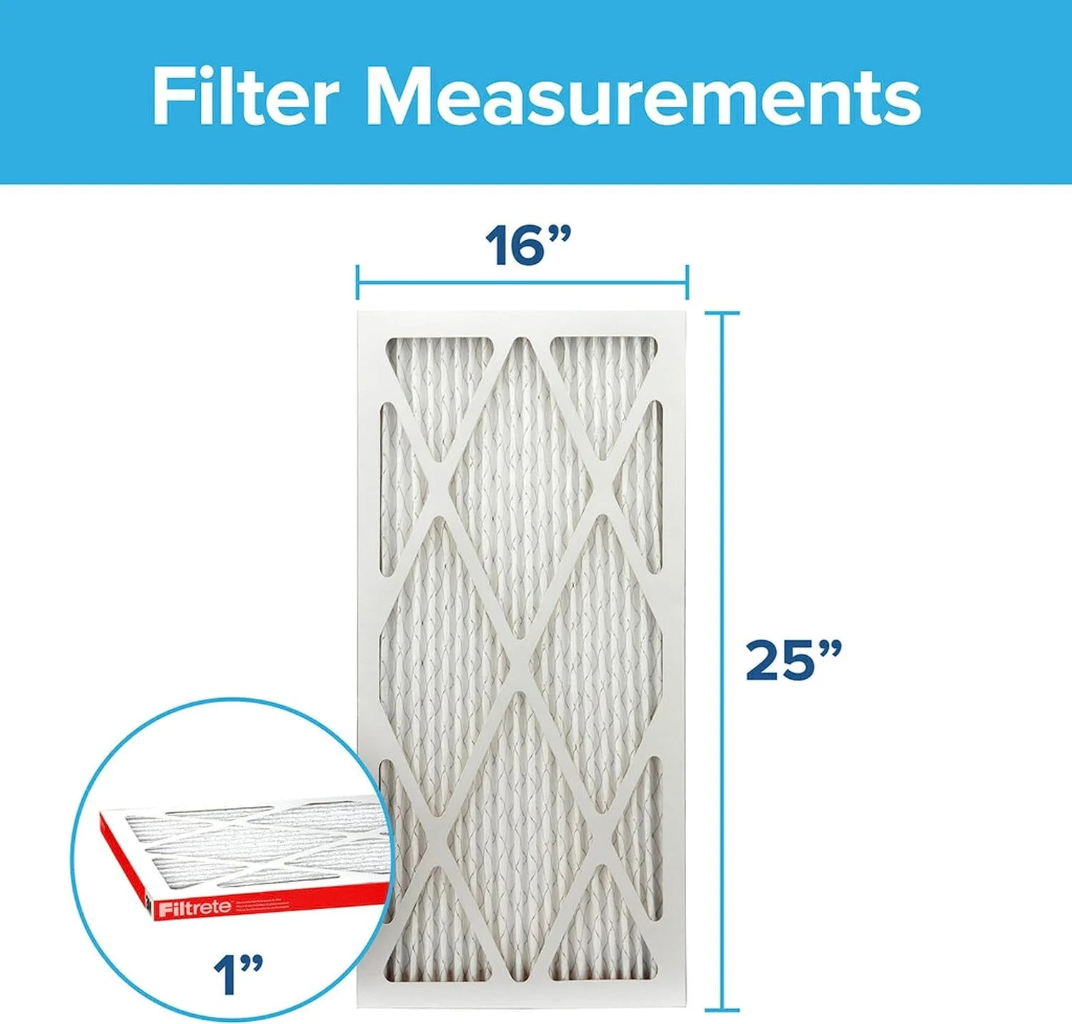 Micro Filtrete 1000, Defense, Allergen Filter, 16x25x1, 6-Pack Air Furnace