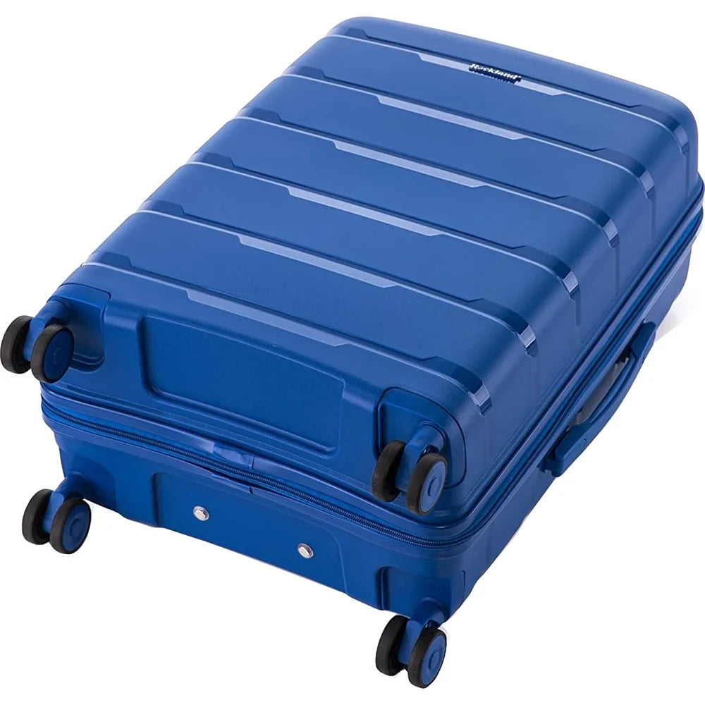 27"- Wheel Spinner (Open Rockland Hardside Luggage, Blue, Box) 23", Pasadena 19",