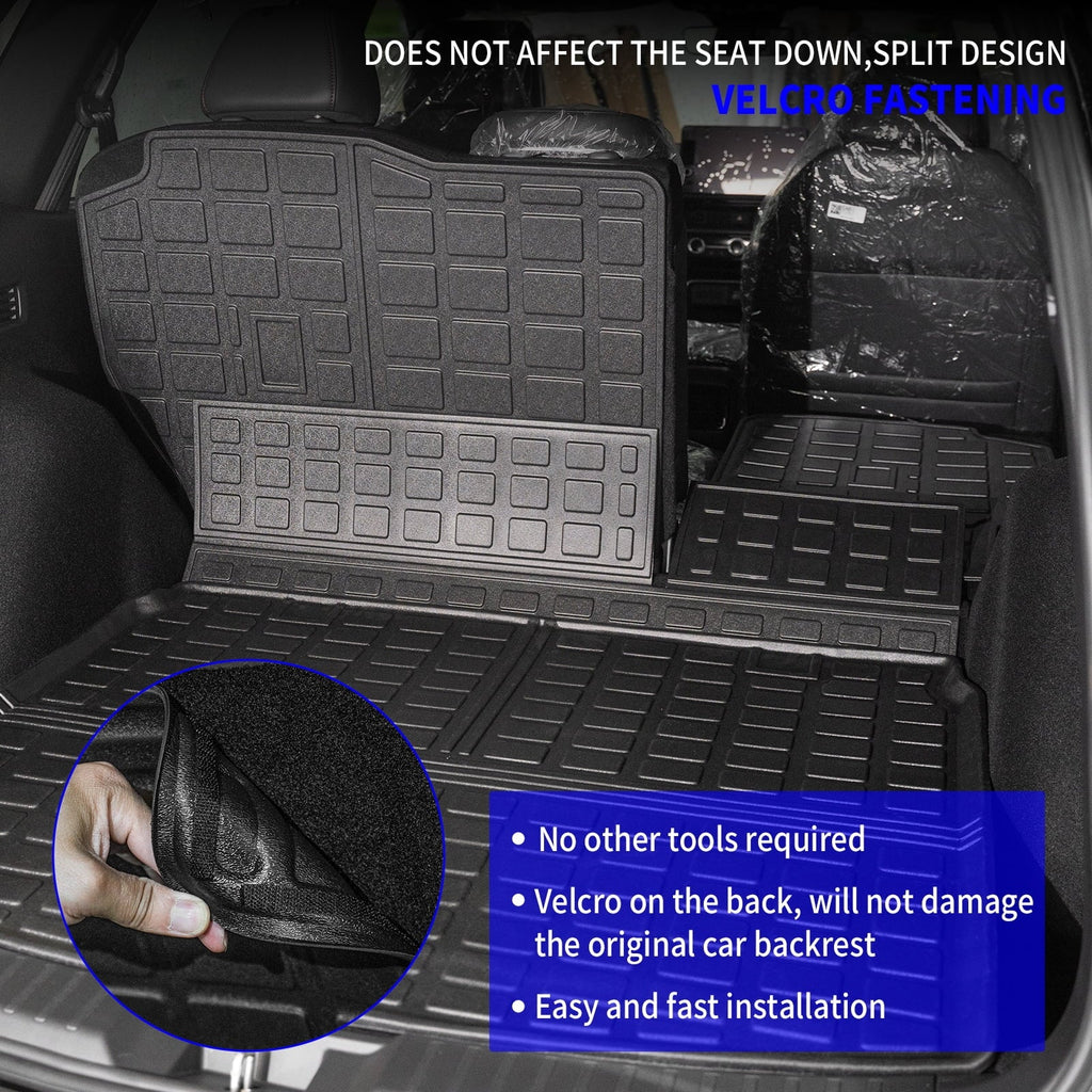 Trunk Honda Cargo Mats) (Fit Accessories Seat -V Upper Honda 2024 Cargo Protector 2023 with Liner Mat+Backrest Back Mat Trunk Deck, Mat Fits Shield Hybrid