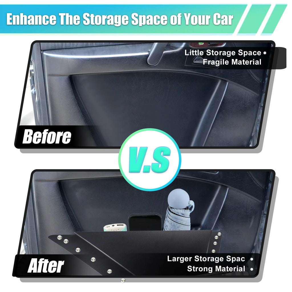 Pair Pockets for 1 4 2022 Door Organizer 2021 Box Accessories Door Panels 6th Rear Storage Bronco