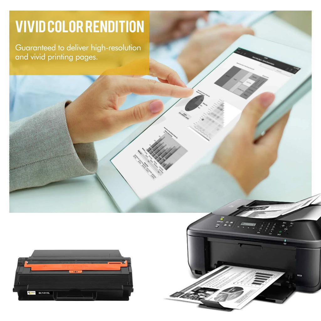 '-D115L -M2880FW -M2830DW Toner for -M2820DW 6 Fits Printer -M2620 Black 6-Pack with -M2870FW use 115L * Toner Xpress Samsung -M2670 Bank