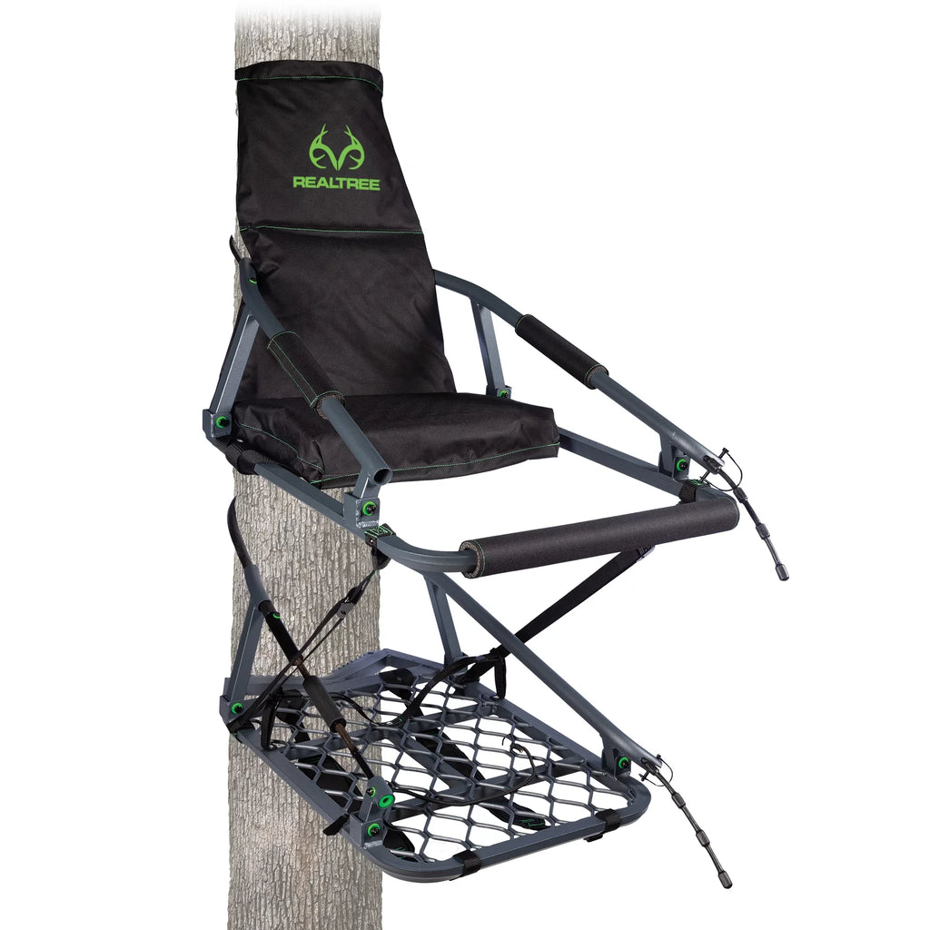 Hunting Aluminum Climbing Invader Treestand Deluxe Realtree