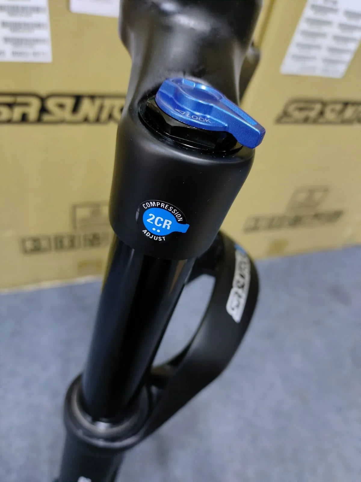MTB Travel RAIDON34 SUNTOUR 120mm 110X15mm) (Manual) Suspension 27.5" SR Tapered (BOOST: Fork Bicycle Air