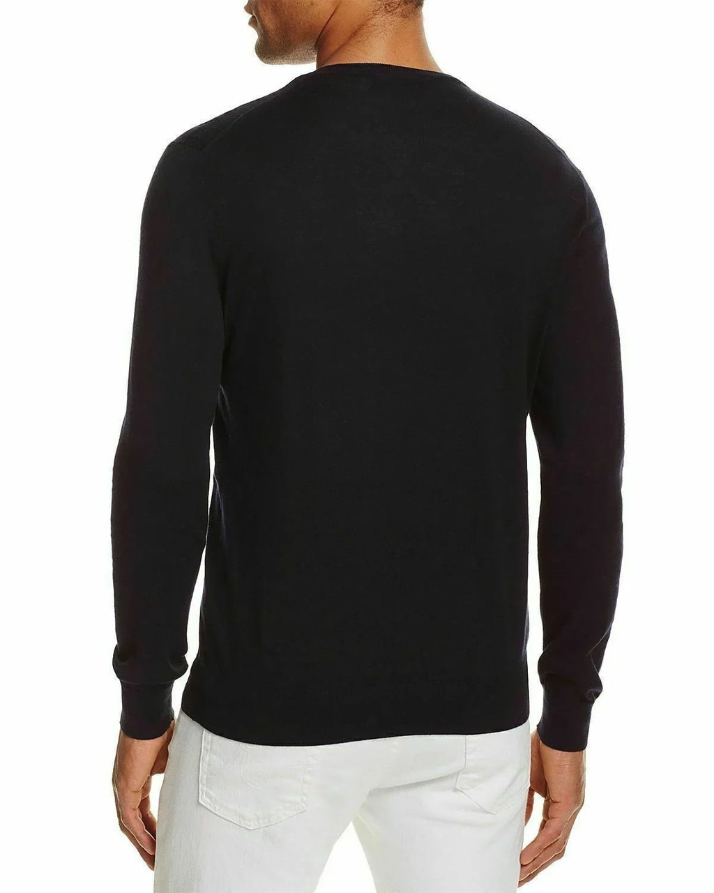 Bloomingdale's Sweater, Crewneck NAVY Cotton Small US TRUE Blend