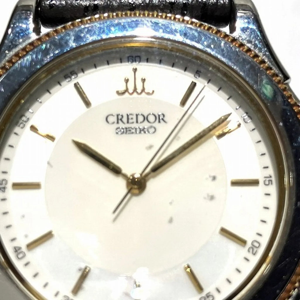 (Fair) Pacificique Credor Watch 9581-6060 Pre-Owned Seiko Quartz Men's